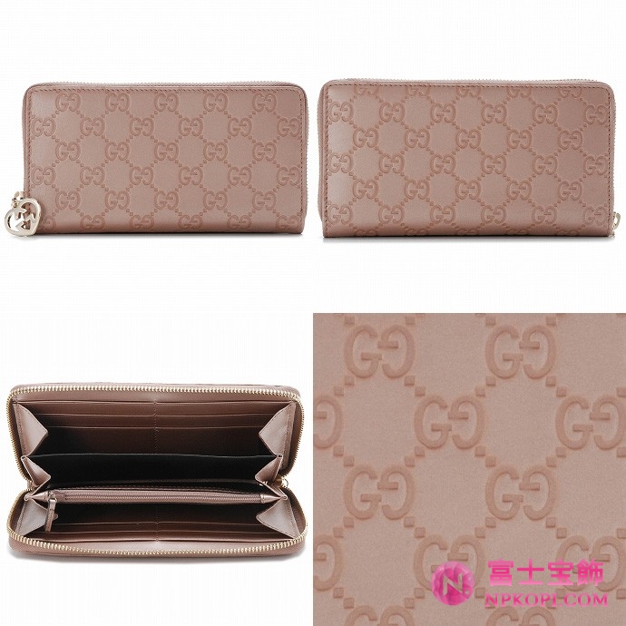 GUCCI/グッチ 2012年春夏新作LOVELYハートディテールラウンドファスナー長財布 282477 AHB1G 2729 